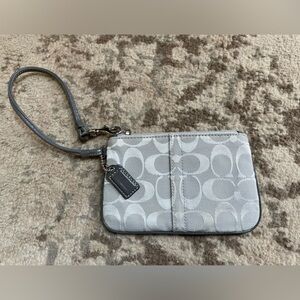 Gray Coach Wristlet